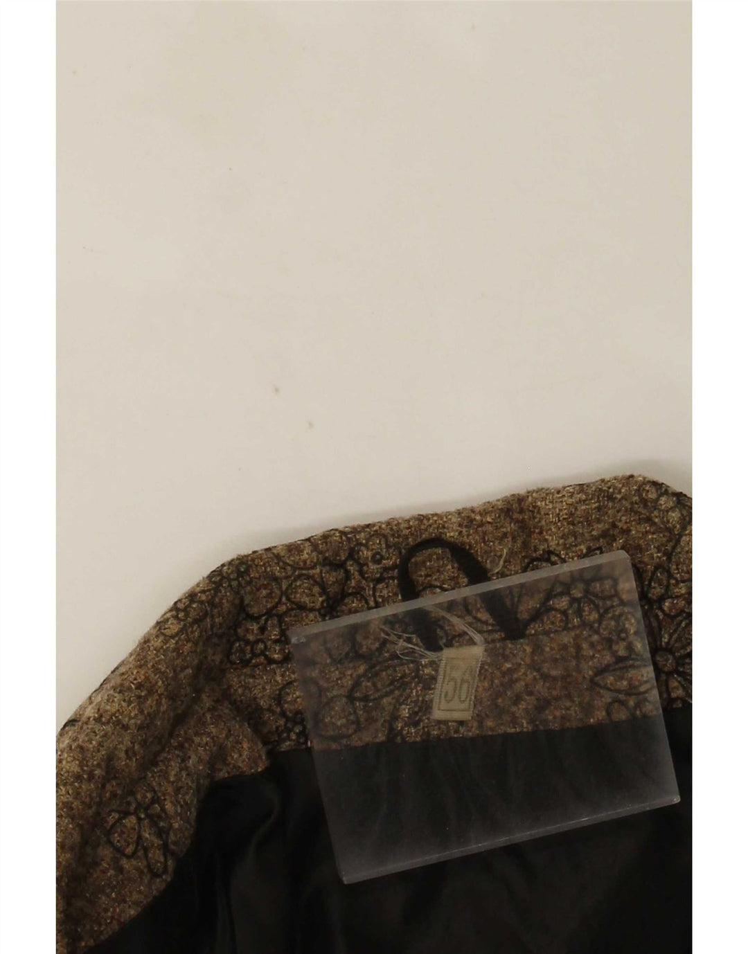 Jachetă Vintage pentru femei cu 4 nasturi IT 56 4XL Maro Floral