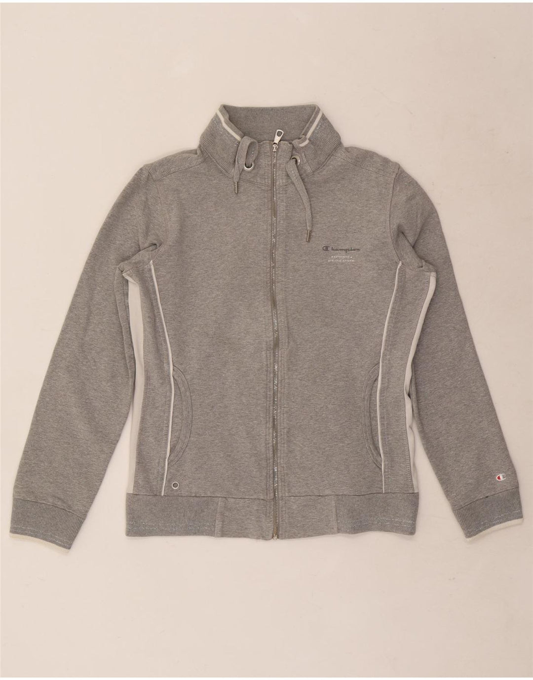 Jachetă de top pentru trening Champion Heritage Classics pentru femei UK 12 Gri mediu