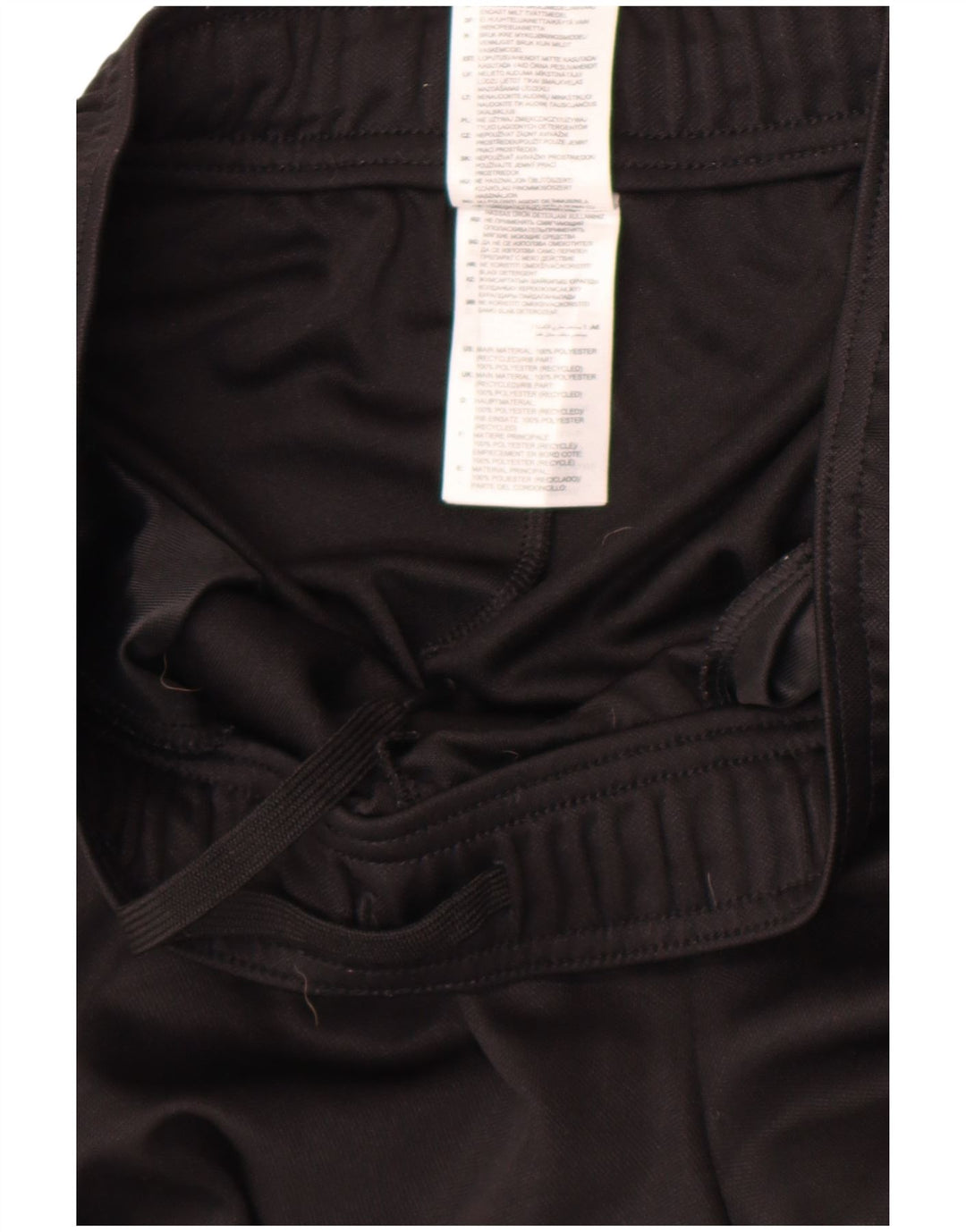 Pantaloni de trening Adidas pentru bărbați, poliester mediu negru