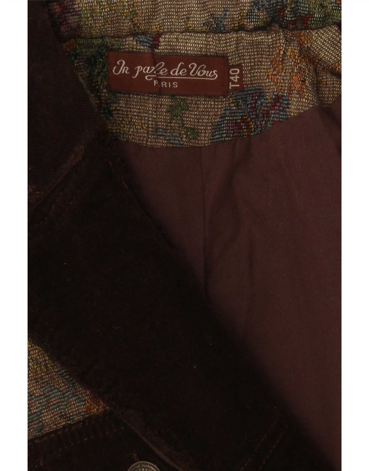 Jachetă vintage pentru femei cu 3 nasturi IT 40 Mic Multicolor Floral