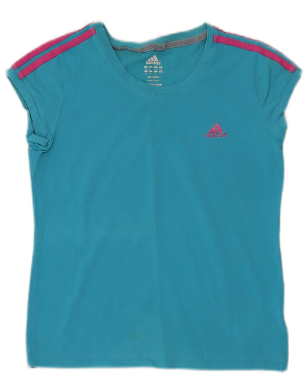 Tricou Adidas pentru femei Top UK 12 Medium Blue Bumbac