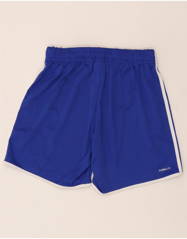 Pantaloni scurți sport pentru bărbați Adidas Climalite, poliester albastru mediu