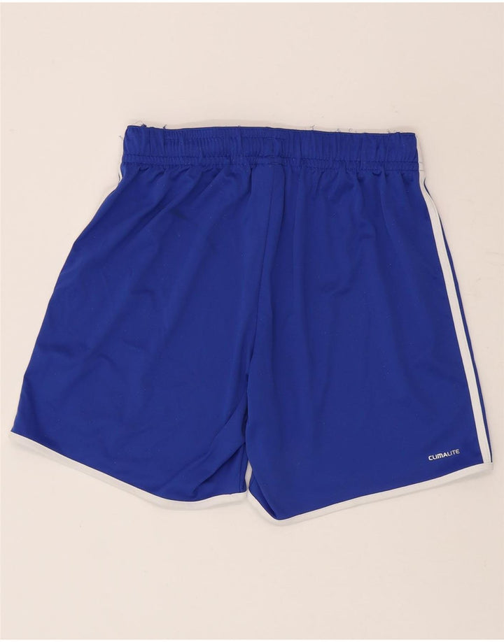 Pantaloni scurți sport pentru bărbați Adidas Climalite, poliester albastru mediu