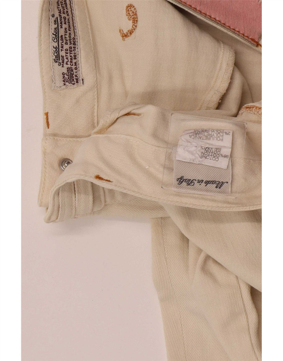 Blugi slim pentru femei Jacob Cohen W28 L30 bumbac bej