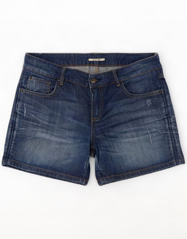 Massimo Dutti Pantaloni scurți din denim pentru femei EU 40 Medium W30 Blue Bumbac