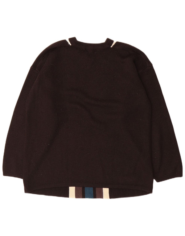 Pulover cu decolteu în V Earthbound pentru bărbați, 2XL, negru, bloc de culoare
