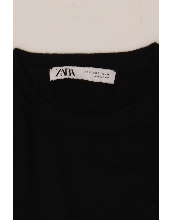 Pulover pentru damă Zara, cu gât turnut, UK 10 Mic Negru