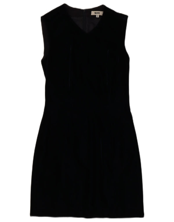 Rochie MANI pentru femei, fără mâneci, din catifea UK 8, mic, bleumarin, viscoză