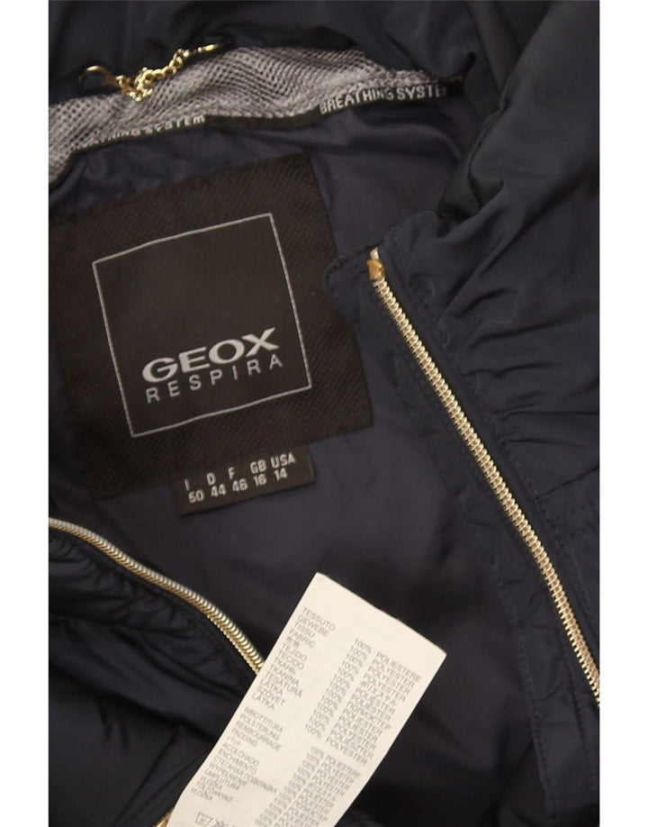 Jachetă căptușită pentru femei Respira Geox UK 16, mare, albastru, poliester