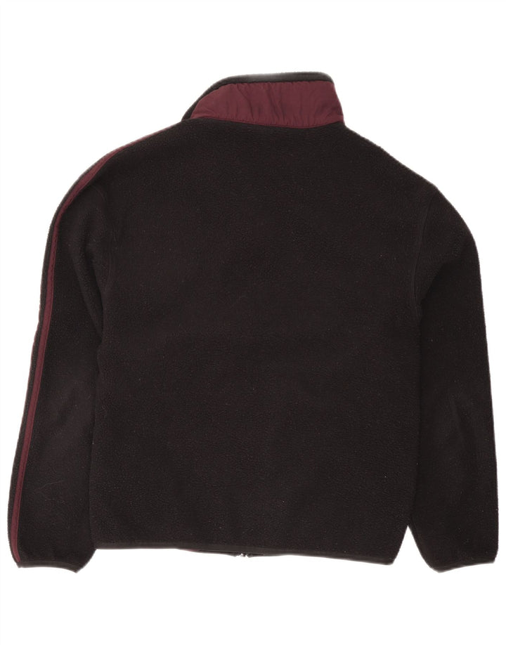 Jachetă fleece pentru bărbați Adidas UK 36, negru, poliester color block