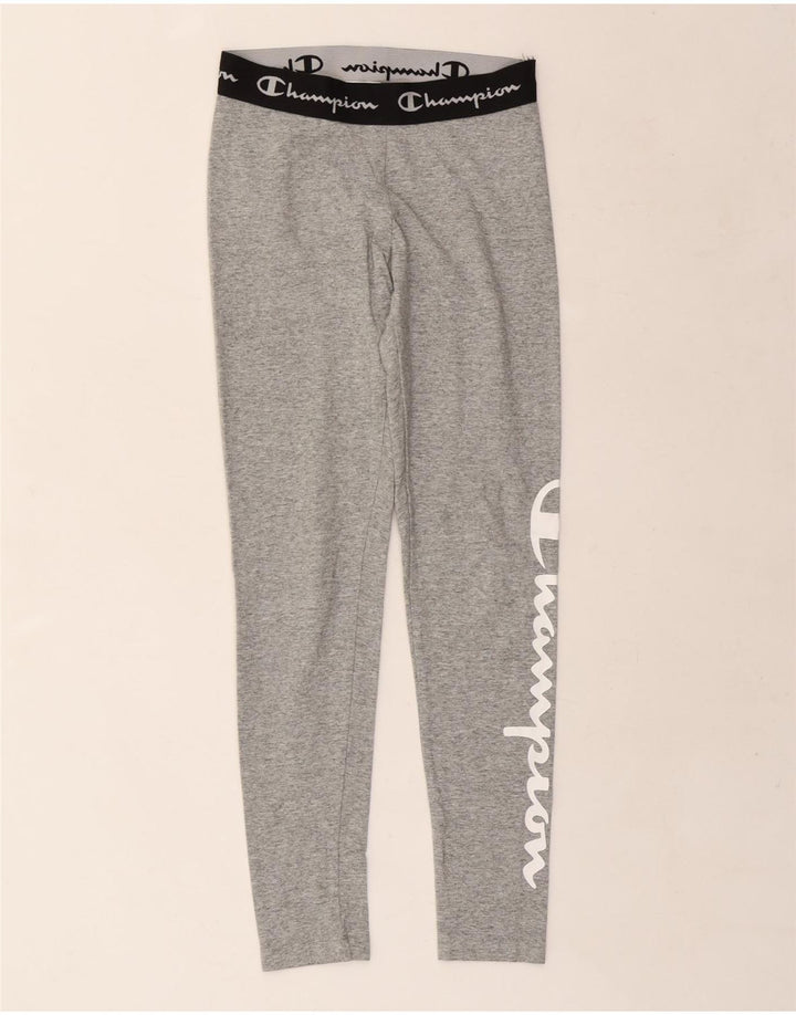 Leggings cu grafic pentru femei Champion UK 4 XS, gri pete