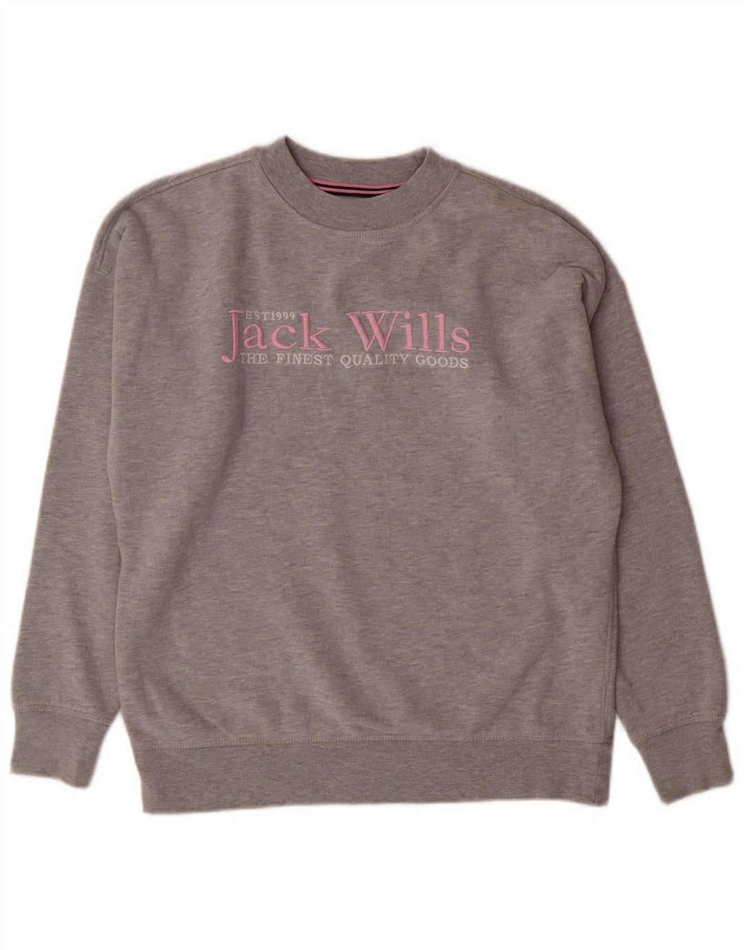 JACK WILLS Pulover cu grafic pentru femei UK 8 Mic, gri pete