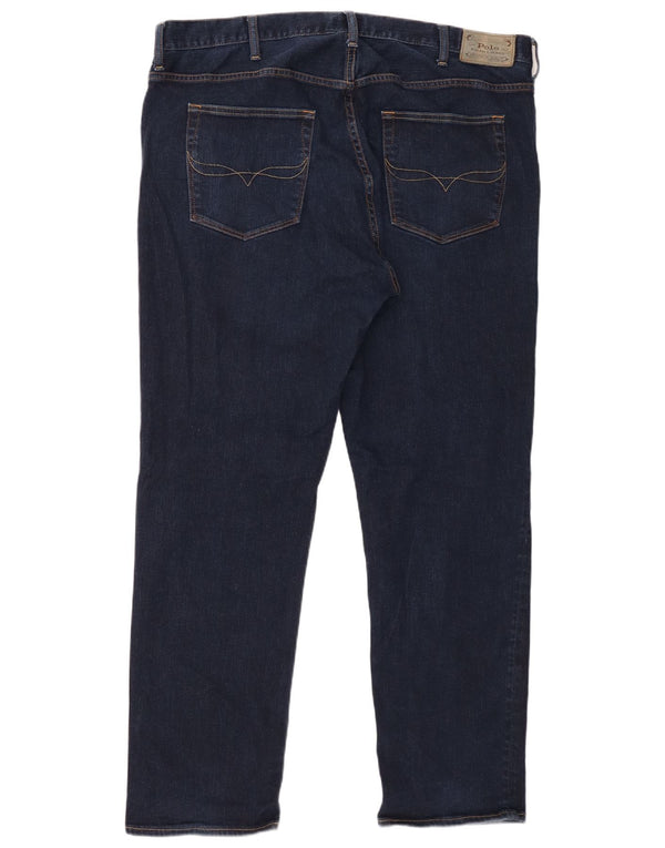 Blugi drepti Polo Ralph Lauren pentru bărbați Hampton, cu tăiere relaxată, W42 L29, bleumarin