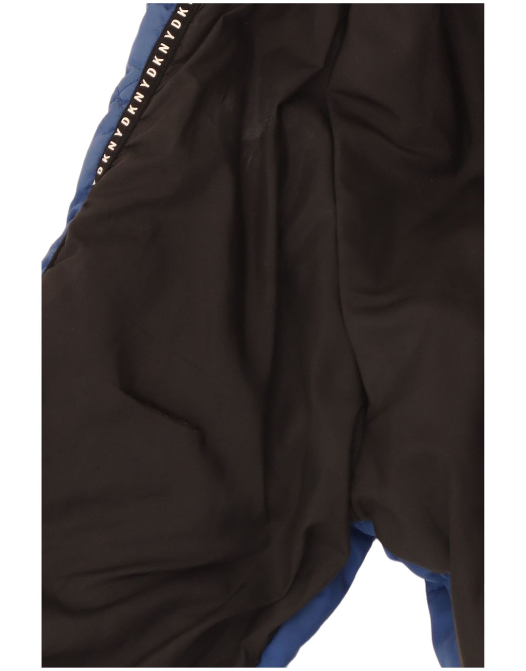 Jachetă matlasată cu grafică Dkny pentru femei UK 14 Medium Blue Colorblock Poliester