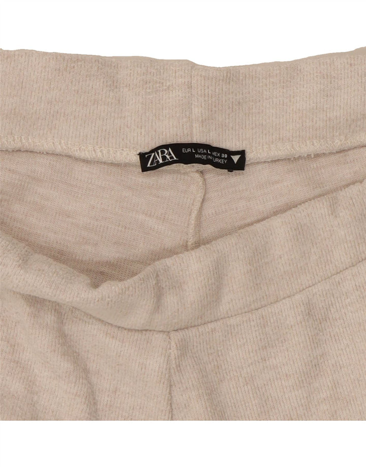 ZARA Womens Tracksuit Trousers UK 14 Large Grey Vintage Zara and Second-Hand Zara from Messina Hembry 