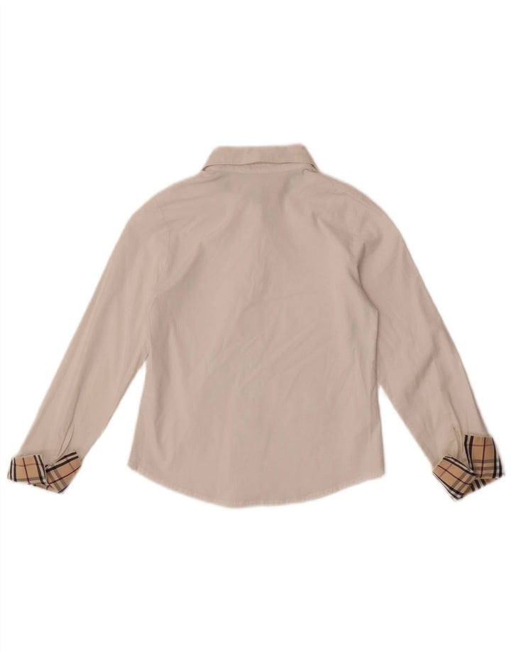Cămașă Burberry Fete 7-8 Ani Albă
