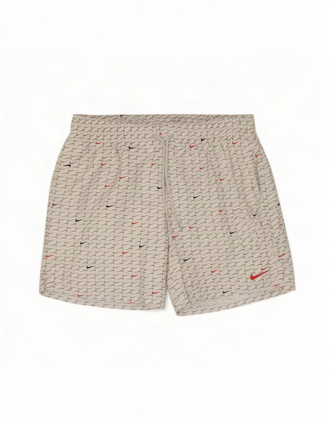 Pantaloni scurți sport grafic Nike pentru bărbați, poliester alb mediu