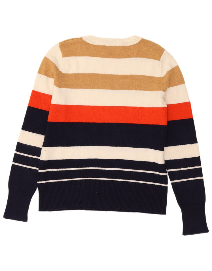 Pulover Oasis pentru femei cu decolteu rotund, cu dungi medii, multicolore, UK 12