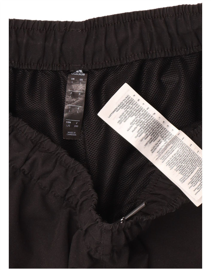 Pantaloni scurți sport pentru bărbați Adidas, mari, negru, poliester