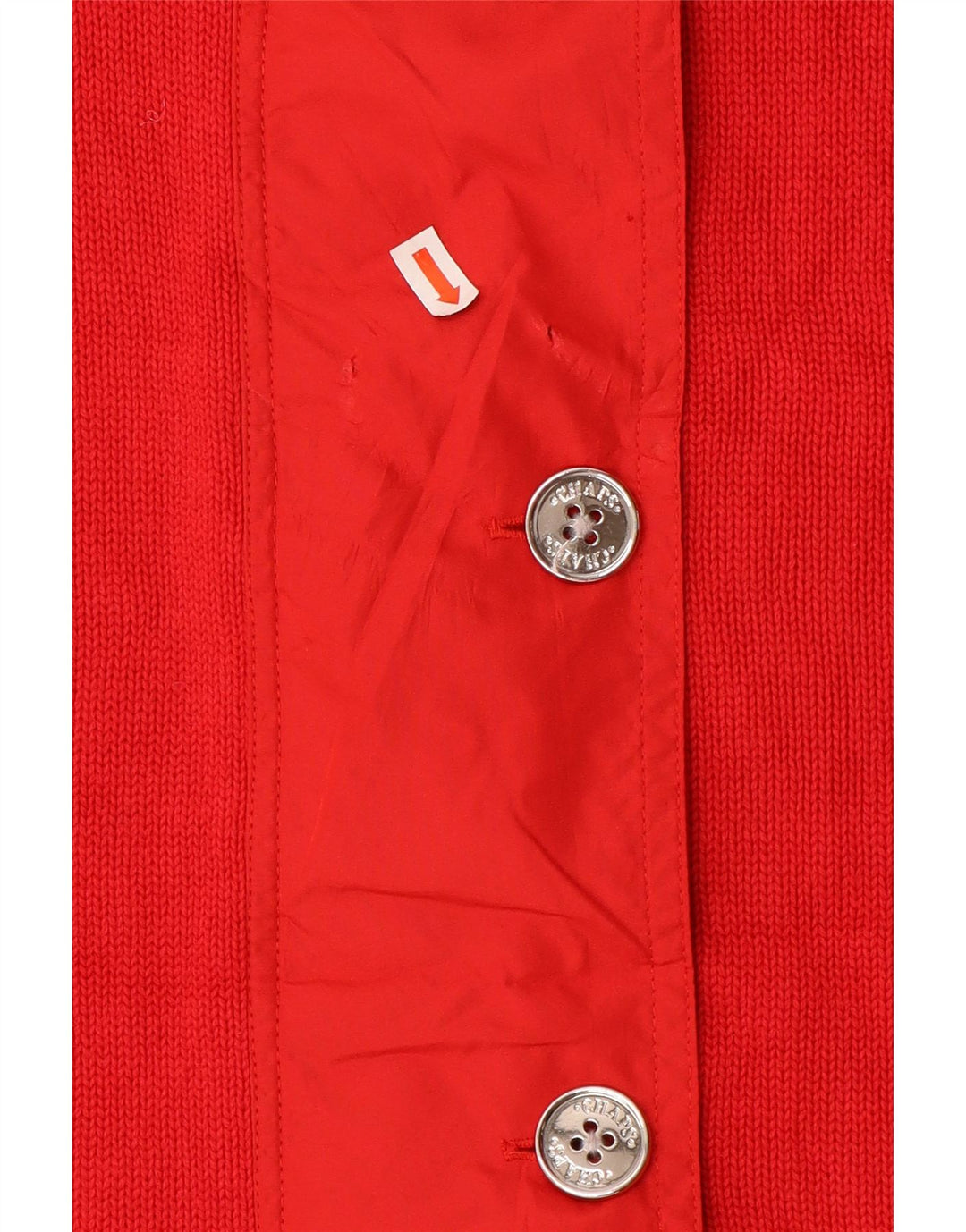 Pulover cardigan fără mâneci CHAPS pentru femei UK 16, mare, roșu, bumbac