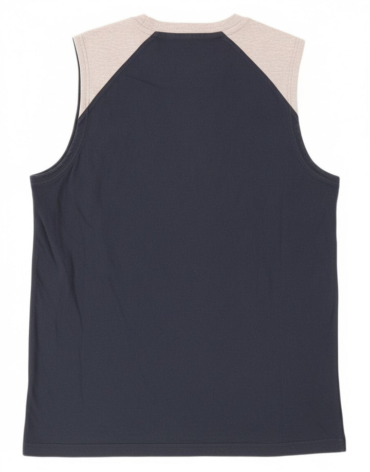 Vestă grafică pentru bărbați Champion, mare, din bumbac color-block, albastru bleumarin