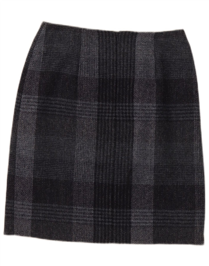 Fusta creion pentru femei Hobbs UK 8 Small W28 Grey Check Wool