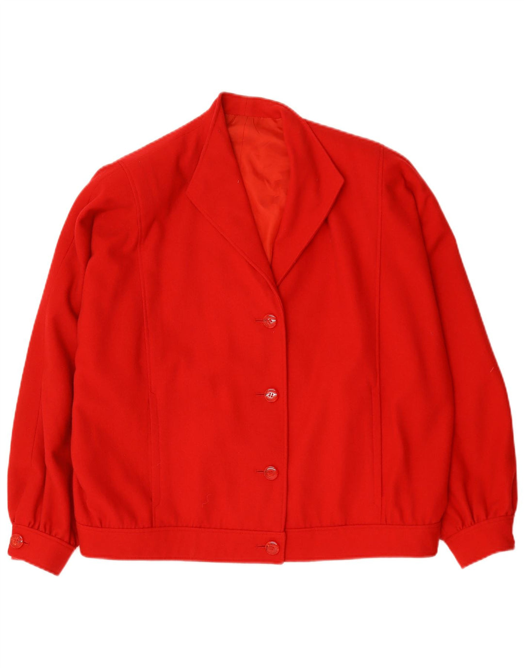 Jachetă bomber supradimensionată vintage pentru femei UK 20 2XL roșu