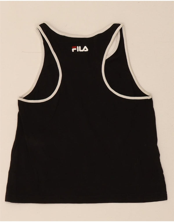 Vesta Grafica Fete Fila Top 11-12 Ani Bumbac Negru