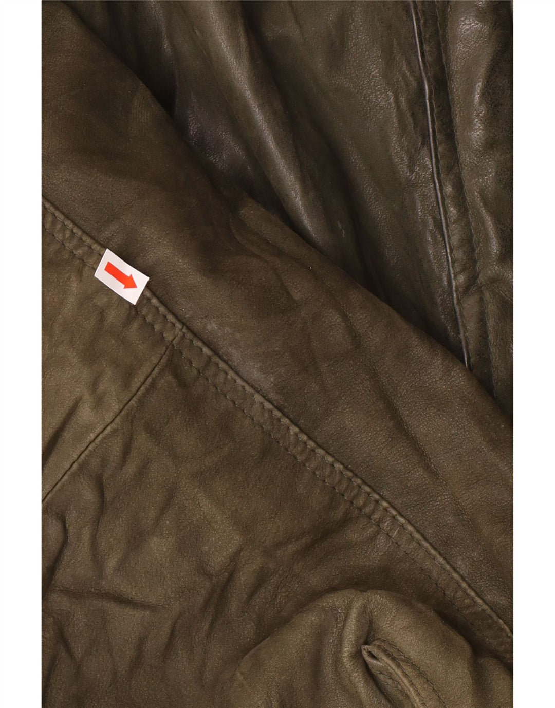 Geacă din piele vintage pentru bărbați IT 52 XL din piele kaki