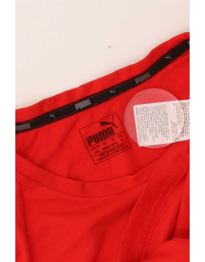Tricou grafic Puma pentru bărbați Top, bumbac roșu mediu