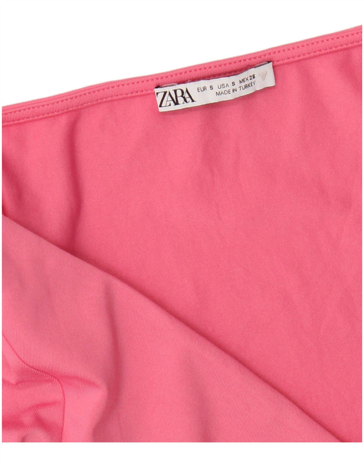 Body cu mânecă lungă pentru femei Zara UK 8 Small Pink