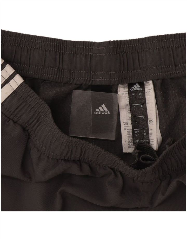 Pantaloni scurți sport Adidas pentru bărbați, mari, gri, poliester