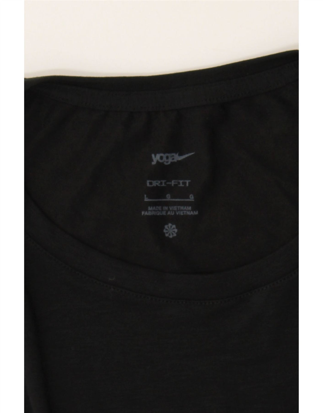 NIKE Womens Dri Fit Vest Top UK 16 Large Black Polyester Vintage Nike and Second-Hand Nike from Messina Hembry 