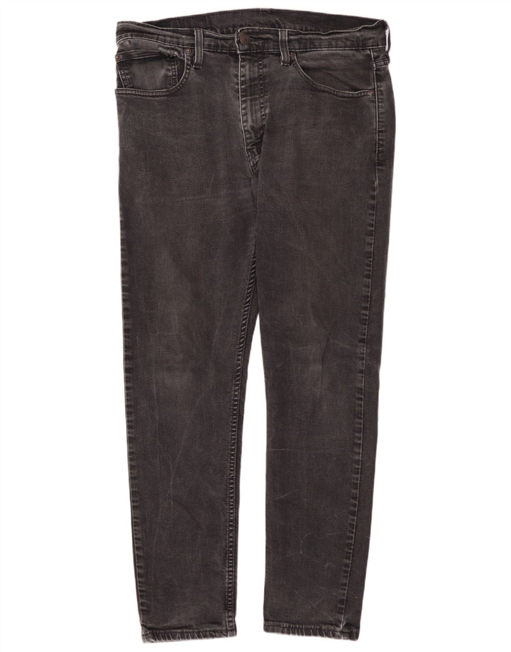 Blugi conici pentru bărbați LEVI'S Slim Tapered W34 L30 bumbac gri