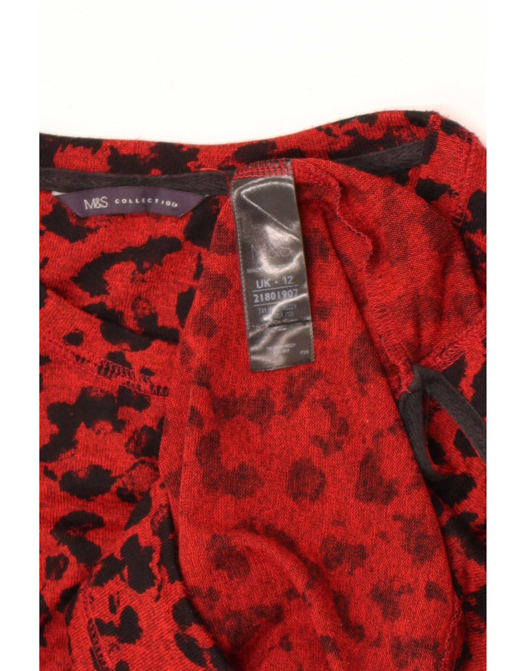 Pulover pentru femei Marks & Spencer cu gâtul cu barca UK 12 Medium Red