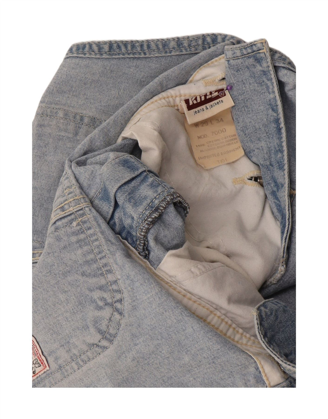 Rifle Salopete pentru femei Blugi drepti L29 L27 Bumbac albastru