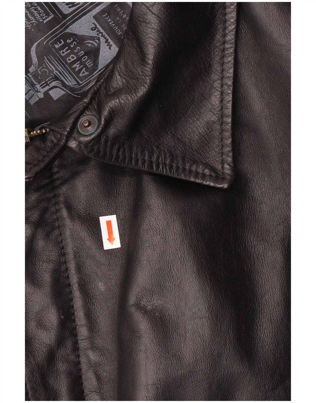 Jachetă militară din piele vintage pentru bărbați UK 42 XL negru