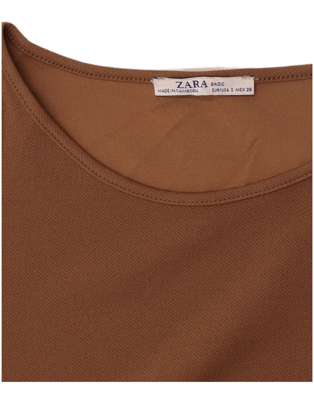 Rochie pentru femei Zara cu maneci 3/4, maro, UK 10
