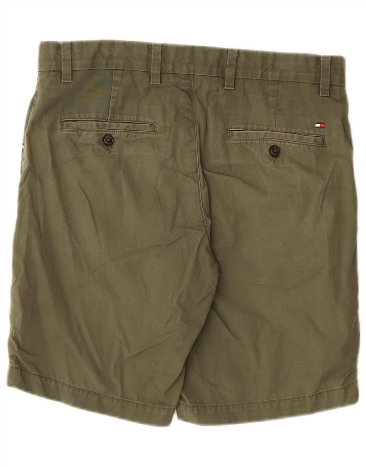 Pantaloni scurți chino Tommy Hilfiger pentru bărbați W30, bumbac mediu kaki