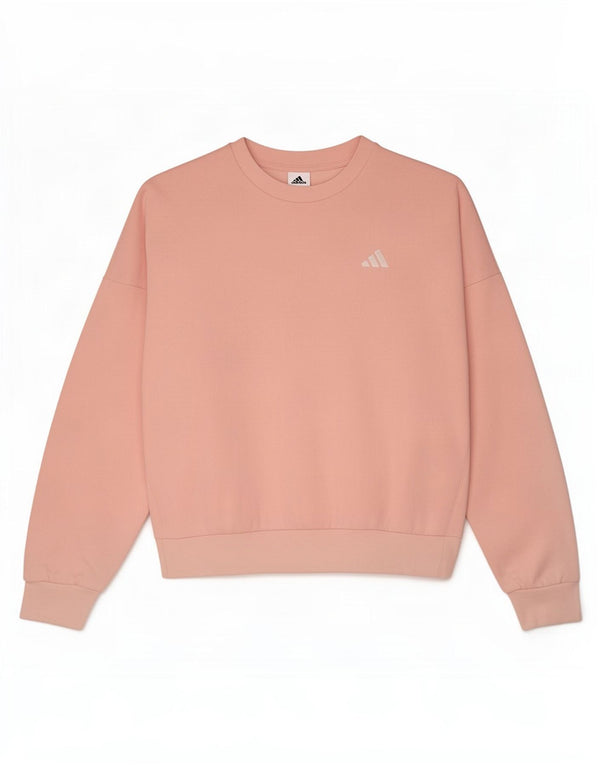 Pulover adidas supradimensionat pentru femei UK 4/6 XS bumbac roz