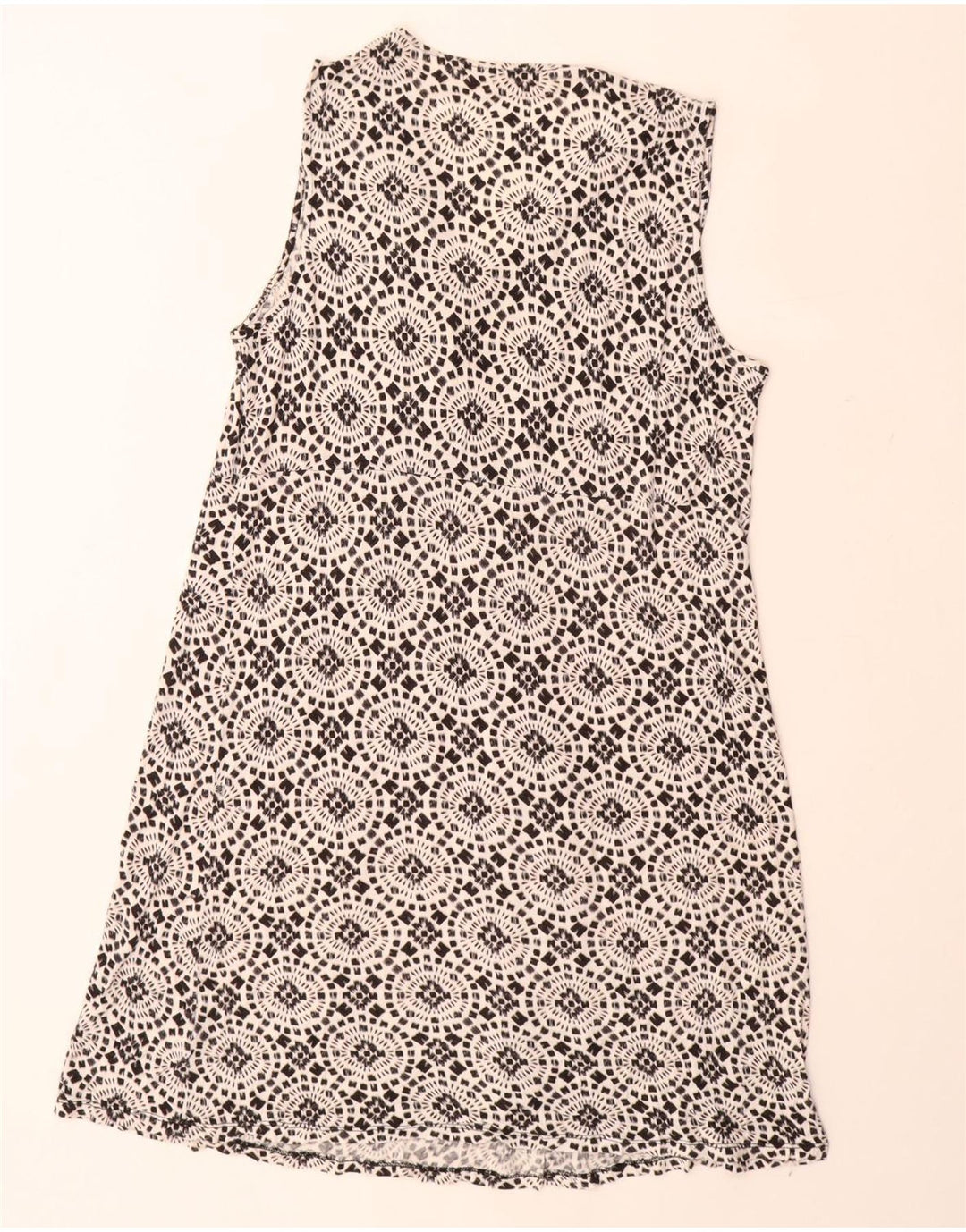 MICHAEL KORS Rochie A-Line fără mâneci pentru femei UK 18 XL Negru Floral Rayon