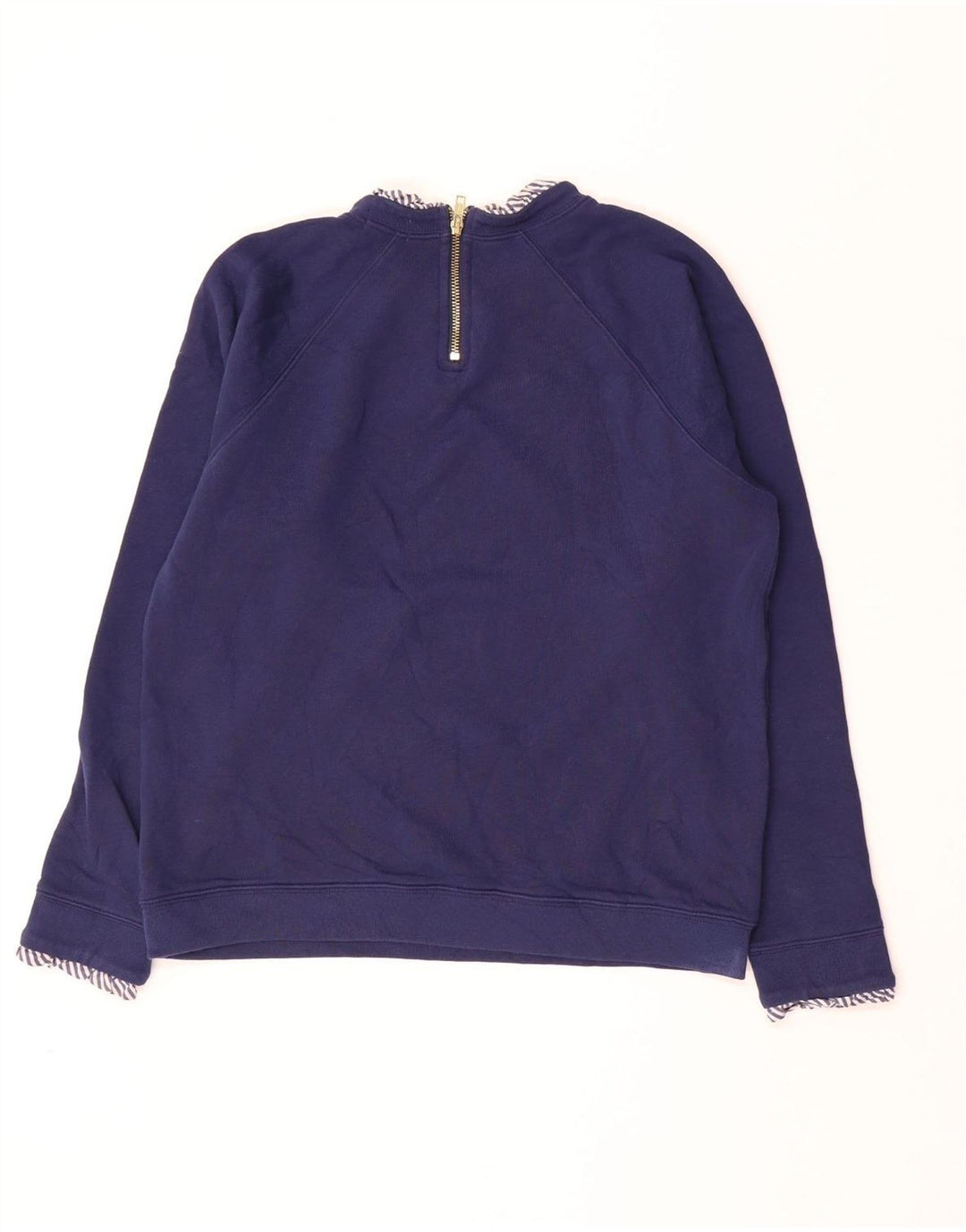 J. CREW Pulover pentru damă pentru femei UK 14 Medium Bleumarin Bumbac