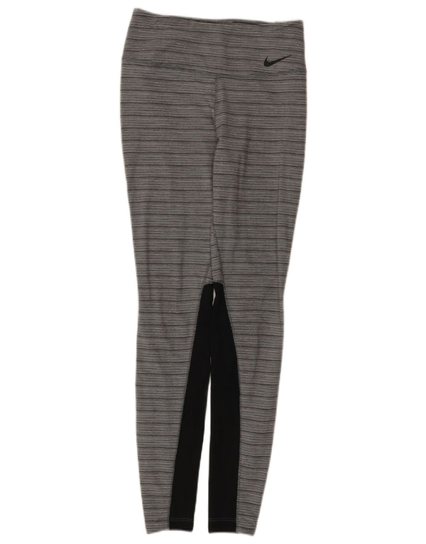 Leggings Nike Dri Fit pentru femei UK 8 Small, gri, nailon color bloc