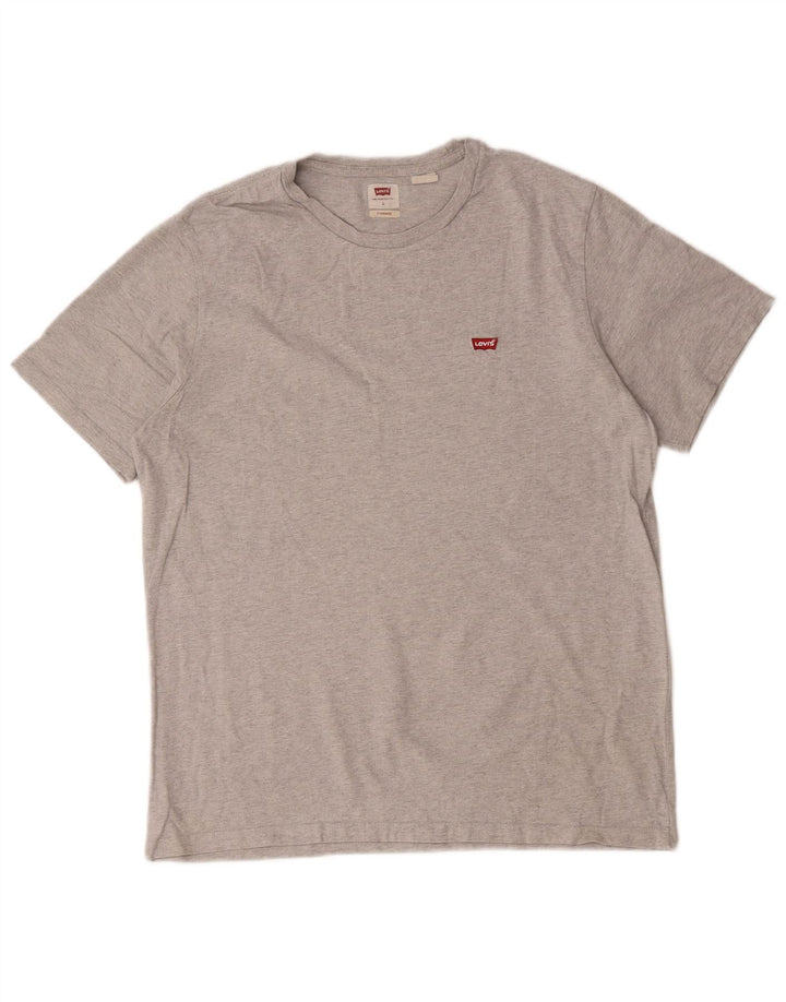 Tricou standard pentru bărbați Levi's Top mare din bumbac gri