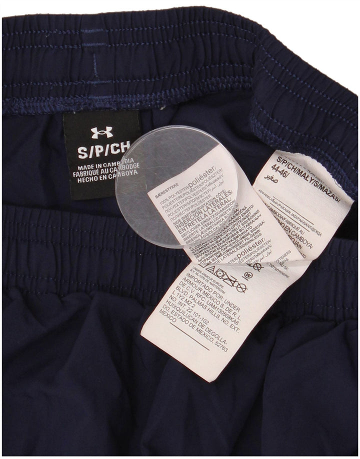 Pantaloni scurți sport Under Armour pentru bărbați, mici, bleumarin, poliester color bloc