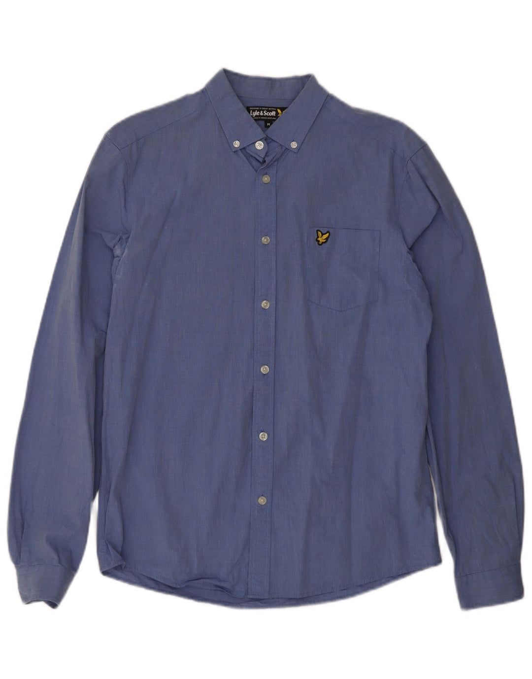 Cămașă pentru bărbați Lyle & Scott, bumbac albastru mediu