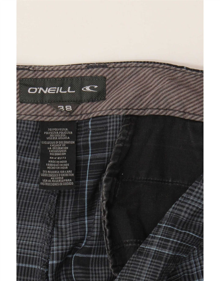 Pantaloni scurți chino pentru bărbați O'Neill W38 XL, poliester în carouri bleumarin
