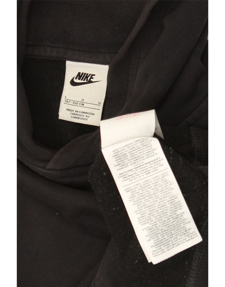 Pulover NIKE pentru băieți, 12-13 ani, mare, negru, bumbac