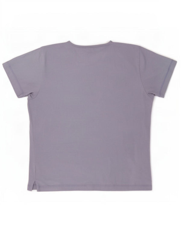Tricou grafic Champion pentru femei Top UK 16 Large Purple Bumbac