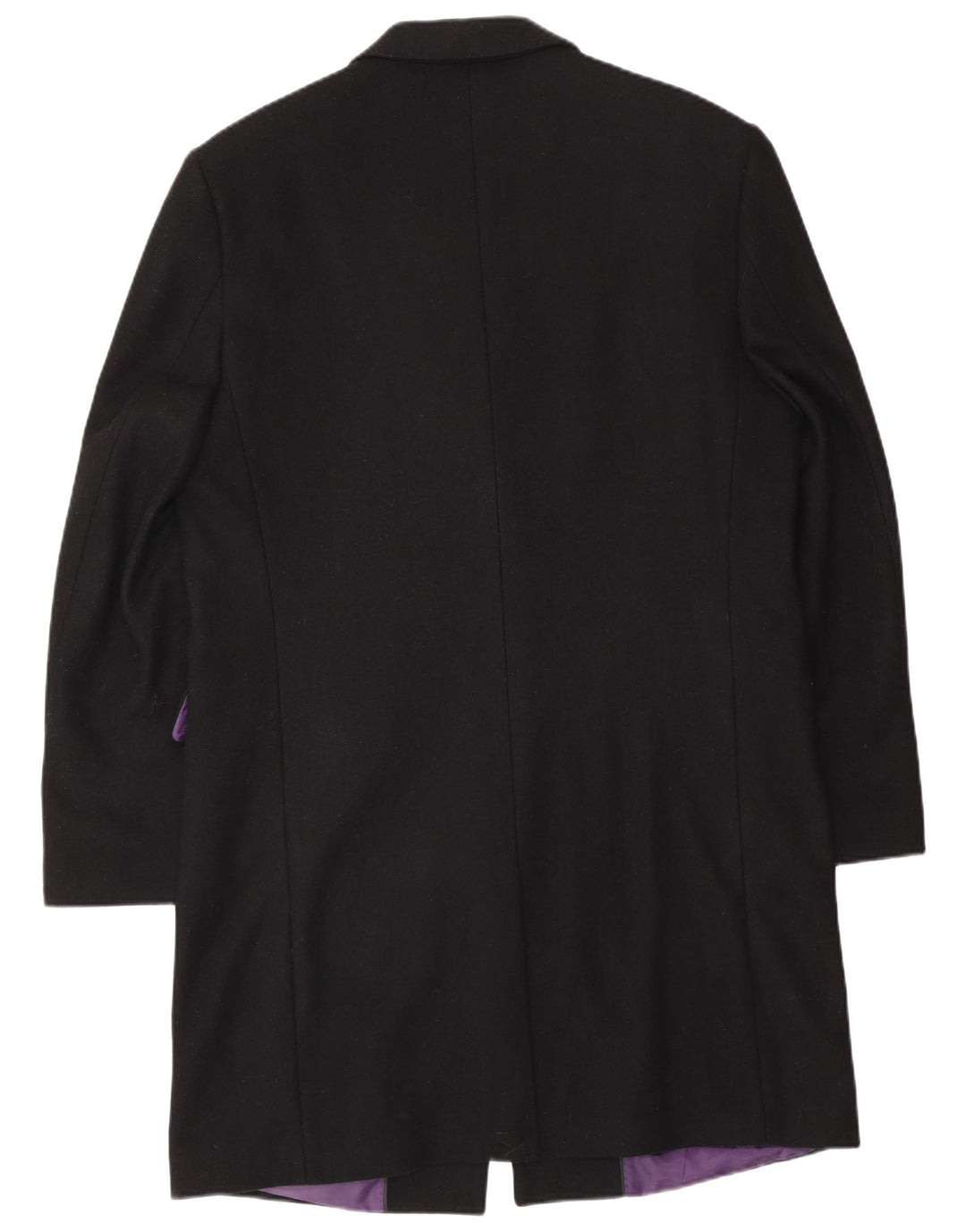 Pardesiu Jeff Banks pentru bărbați UK 36 Mic Lână Neagră